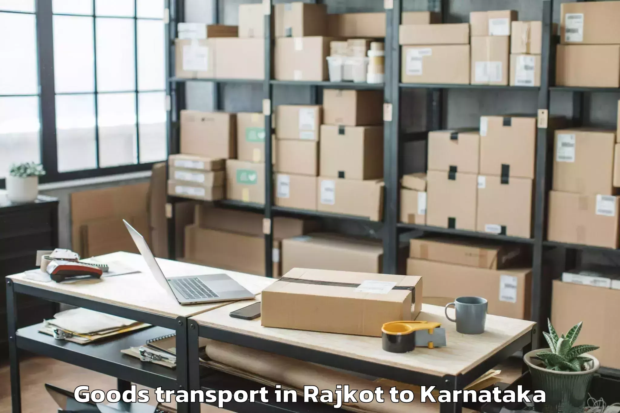 Professional Rajkot to Saraswathipuram Goods Transport